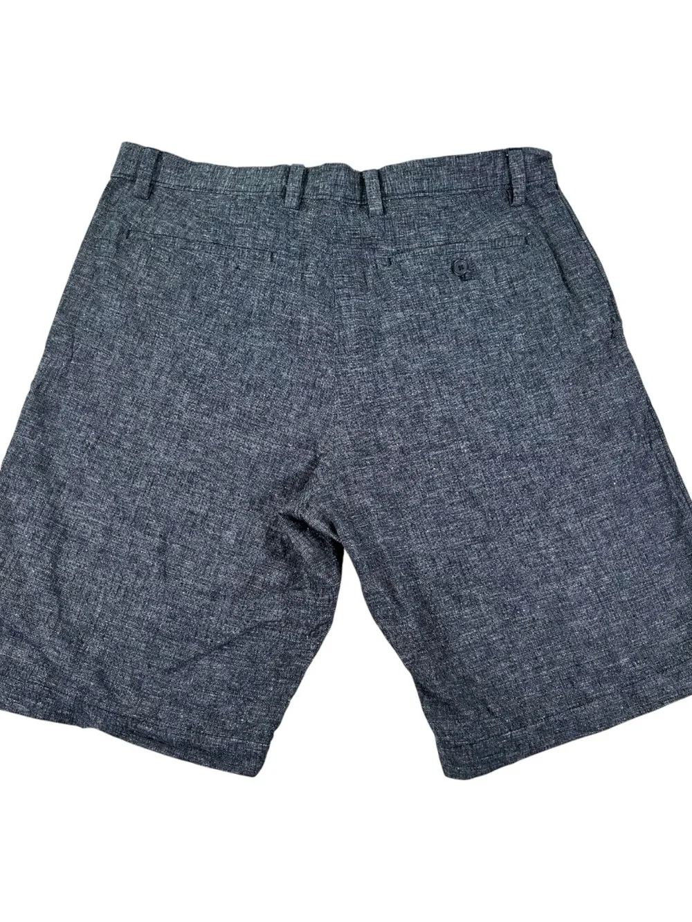 Banana Republic Linen Chambray City Shorts Men’s 34 Dark Indigo Chino Preppy